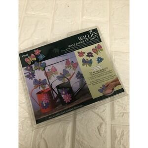25 KP KIDS BUTTERFLY GARDEN Wallies Wallpaper Cutouts‎ Walls Scrap Booking etc